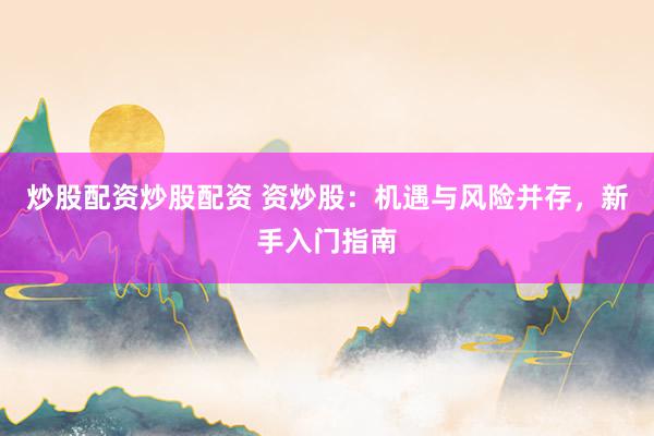 炒股配资炒股配资 资炒股：机遇与风险并存，新手入门指南