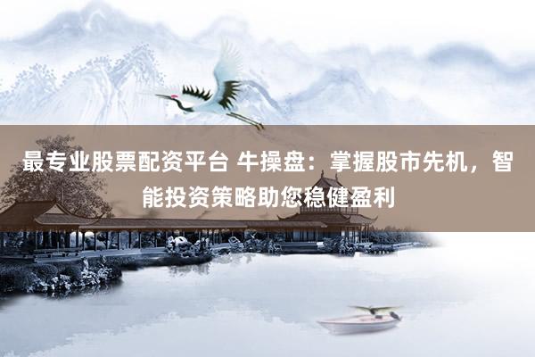 最专业股票配资平台 牛操盘：掌握股市先机，智能投资策略助您稳健盈利