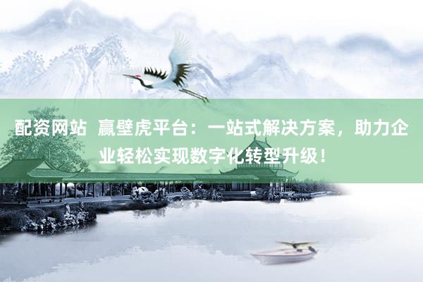 配资网站  赢壁虎平台：一站式解决方案，助力企业轻松实现数字化转型升级！