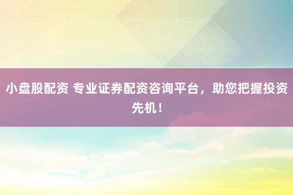 小盘股配资 专业证券配资咨询平台，助您把握投资先机！