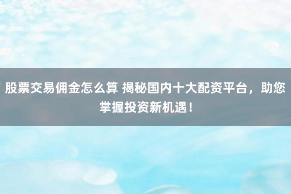 股票交易佣金怎么算 揭秘国内十大配资平台,助您掌握投资新机遇!